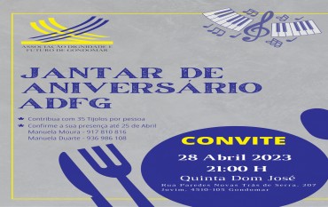CONVITE – Evento “JANTAR de ANIVERSÁRIO”